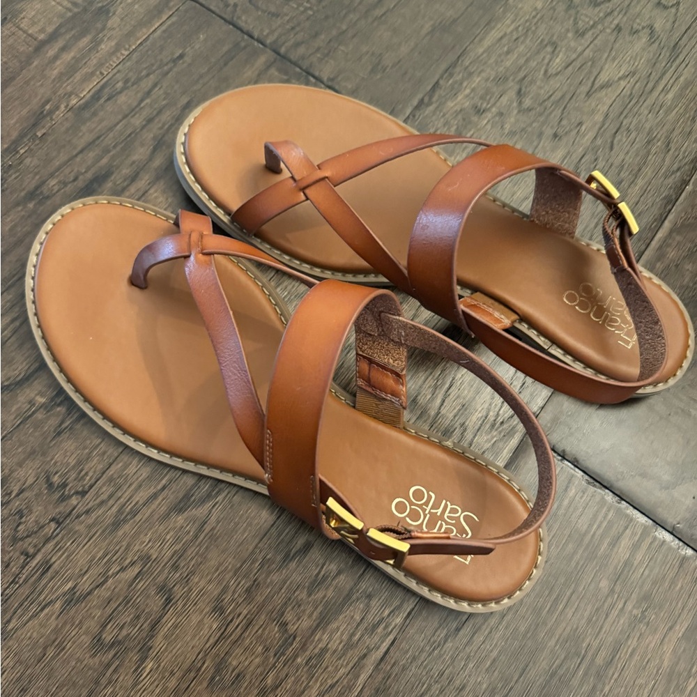 Franco Sarto brown leather sandal. Size11